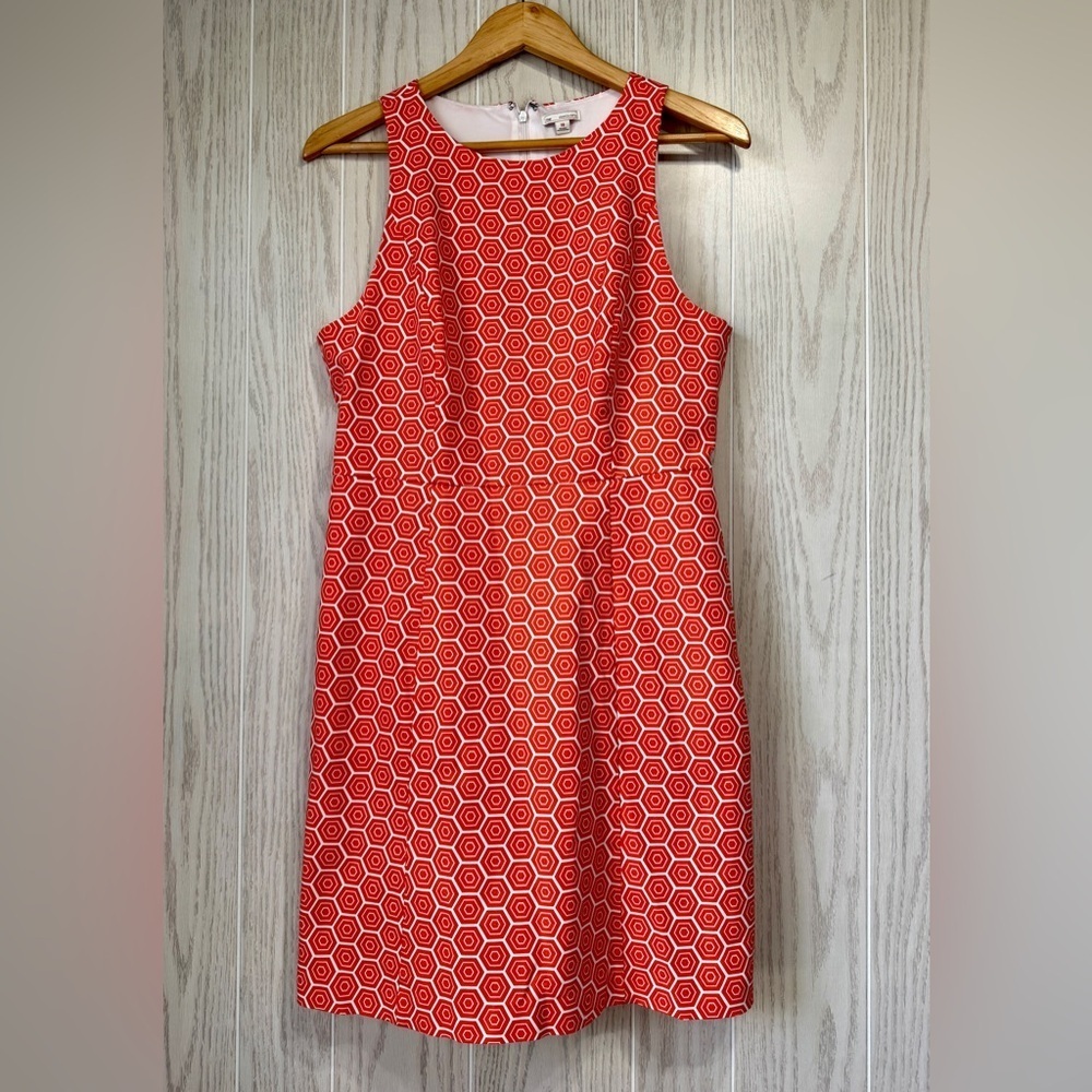 GAP Fit & Flare Geo Print Dress Size 10 LNC